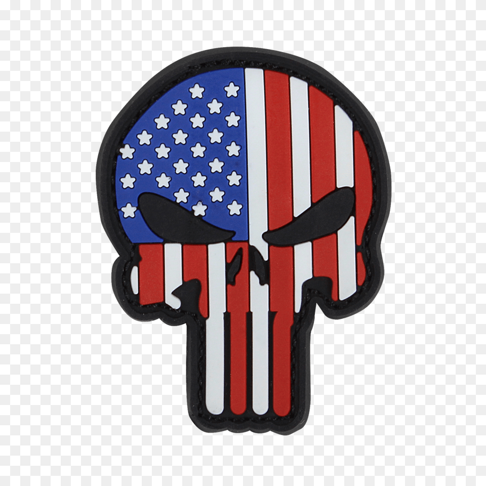 Pvc Punisher Patches, American Flag, Flag Free Transparent Png