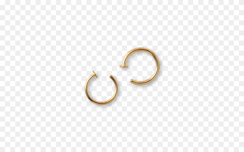 Pvd Gold Steel Open Nose Ring, Accessories, Earring, Jewelry, Cuff Png Image
