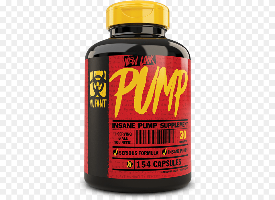 Pvl Mutant Pump Capsules Pack Of, Bottle, Shaker, Ink Bottle Png Image