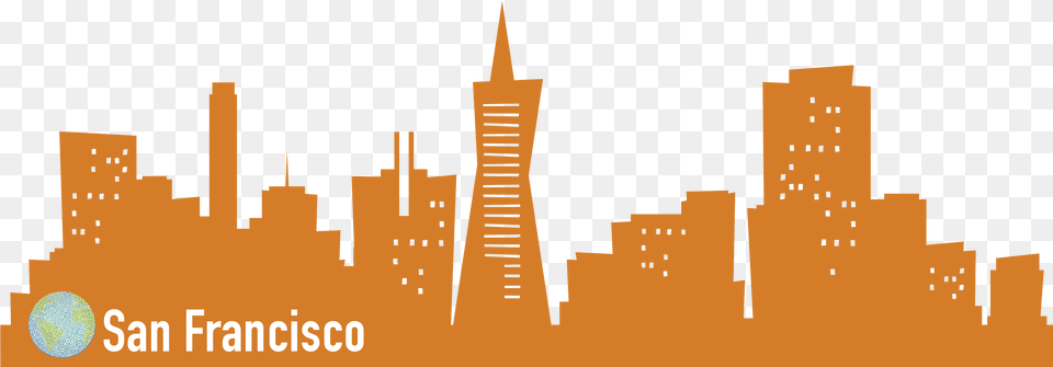 Pw San Francisco Header City Silhouette San Francisco, Architecture, Building, High Rise, Urban Png Image