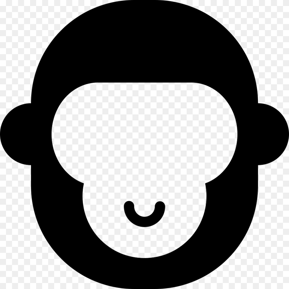 Px Monkey Face, Stencil, Silhouette, Clothing, Hardhat Free Png Download