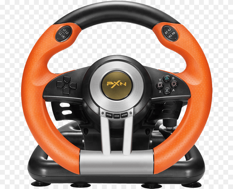 Pxn V3ii Usb Racing Game Steering Wheel Plug And Play Game Controller, Steering Wheel, Transportation, Vehicle Free Transparent Png