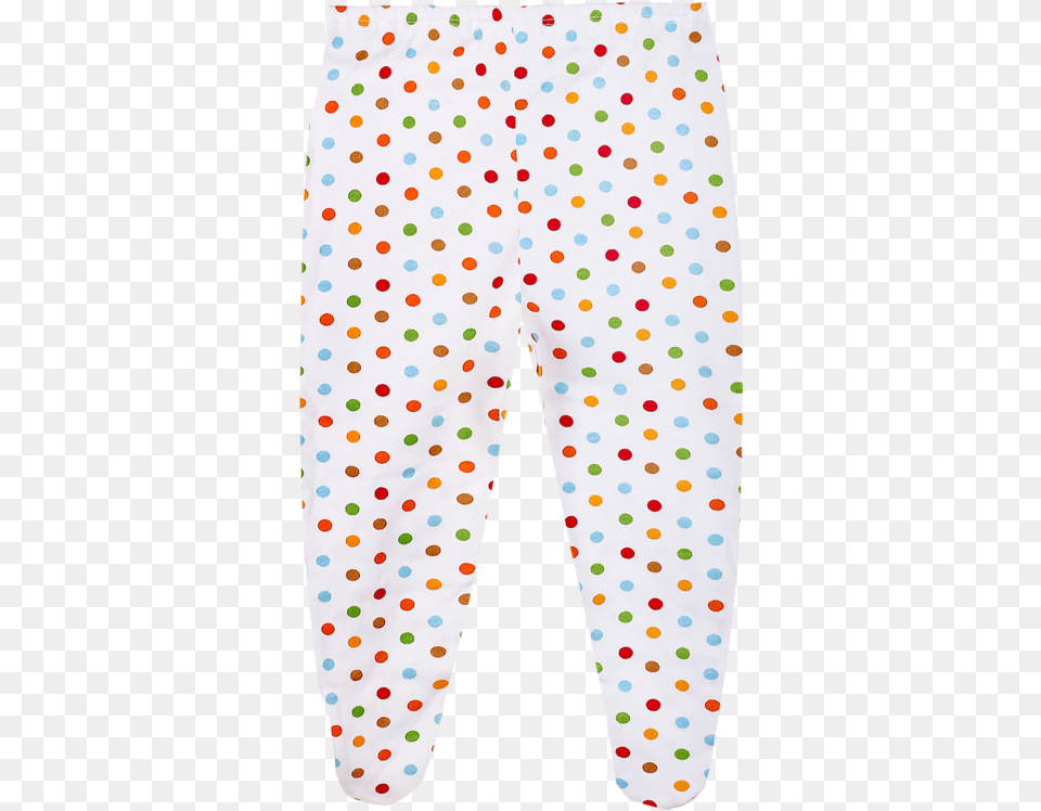 Pyjama Pant With Cover Feet In Polka Dot Polka Dot London Times Dress, Clothing, Pants, Pajamas, Diaper Free Transparent Png
