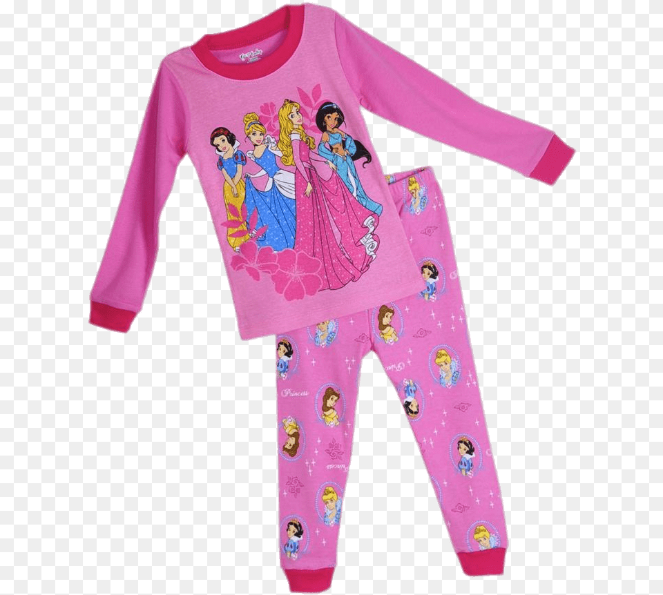 Pyjamas Disney Princesses Pyjama For Kids, Clothing, Pajamas, Person, Baby Png