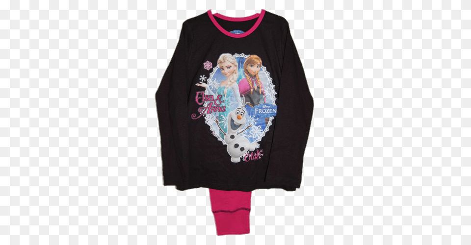 Pyjamas Frozen, Applique, Sleeve, Pattern, Long Sleeve Free Png