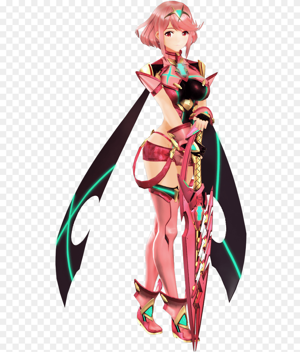 Pyra 3d Model Xenoblade, Book, Publication, Comics, Adult Free Png Download