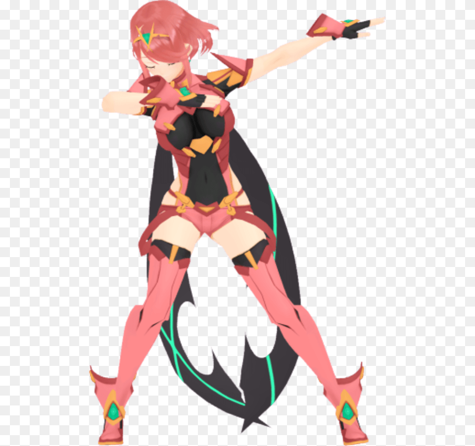 Pyra Dabbing Xenoblade Dab, Book, Publication, Comics, Adult Free Png Download