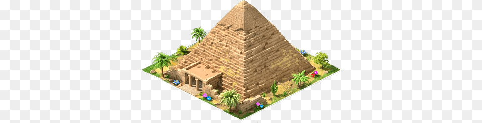 Pyramid, Brick, Architecture, Building, Plant Png Image