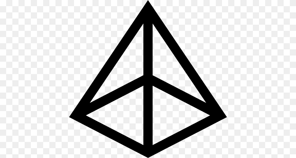 Pyramid, Triangle, Cross, Symbol Free Transparent Png