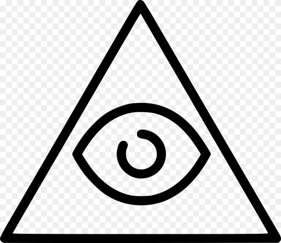 Pyramid All Seeing Eye Icon, Triangle Free Png