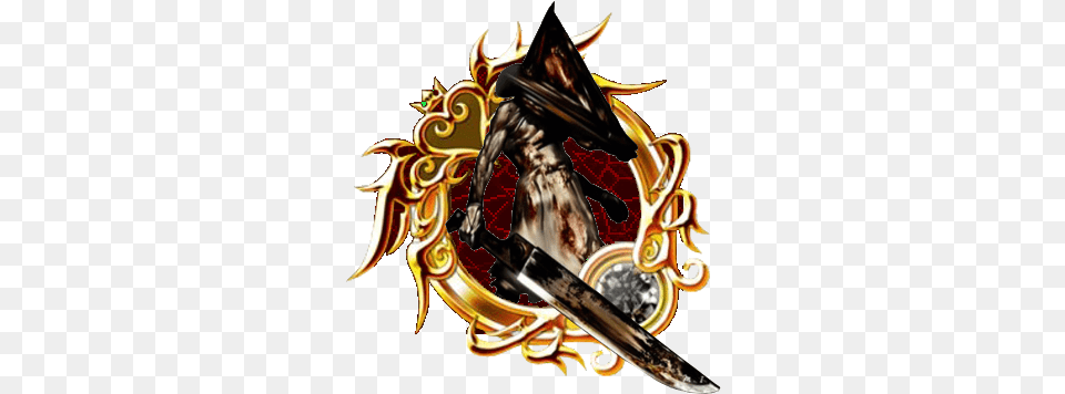 Pyramid Head As A Kingdom Hearts Union Silent Hill Kingdom Hearts, Sword, Weapon, Blade, Dagger Free Png