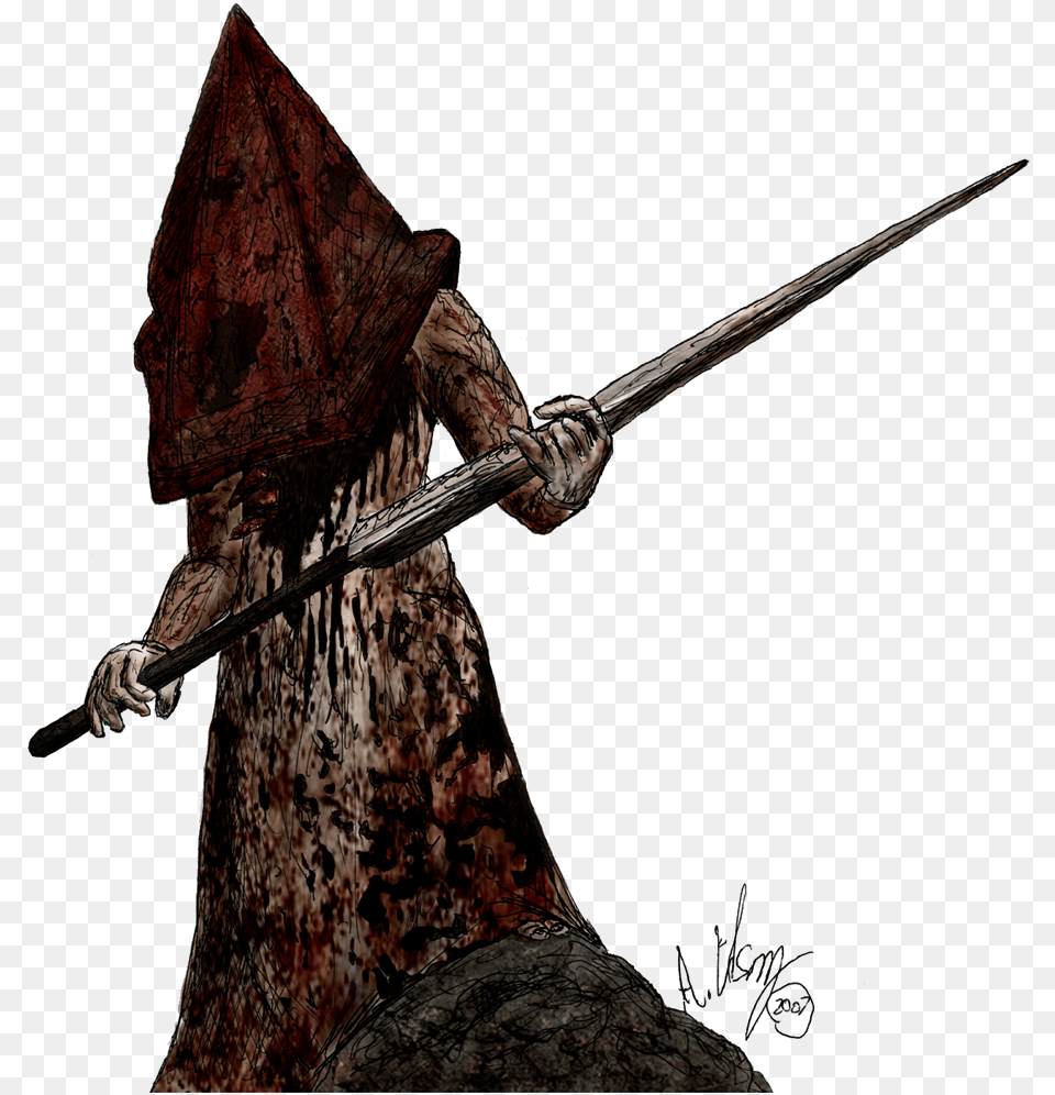 Pyramid Head Image Silent Hill Pyramid Head, Sword, Weapon, Blade, Dagger Free Png Download