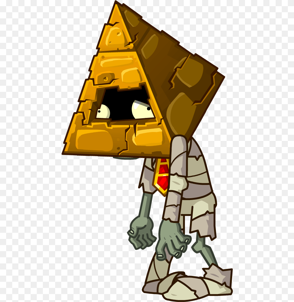Pyramid Head Image With Background Zombies Vs Plantas, Bulldozer, Machine, Art Free Png Download