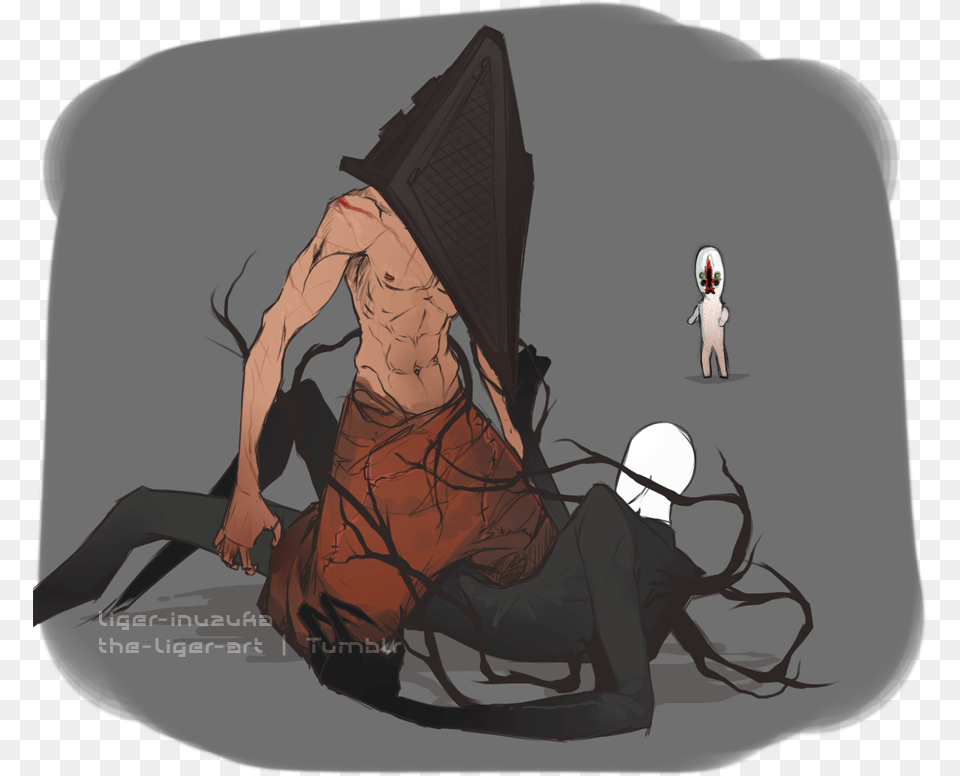 Pyramid Head Scp Pyramid Head, Publication, Book, Comics, Clothing Free Png