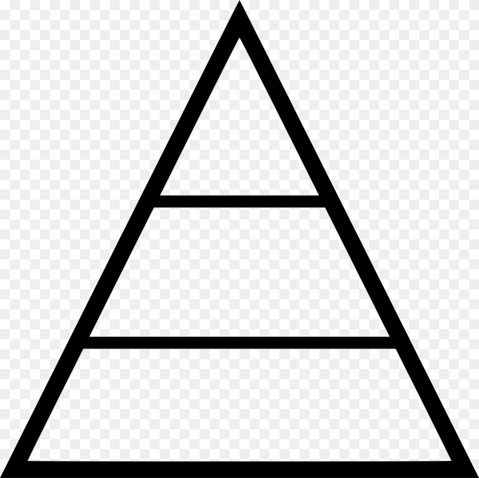 Pyramid Hierarchy Hierarchy Pyramid, Triangle Free Png Download