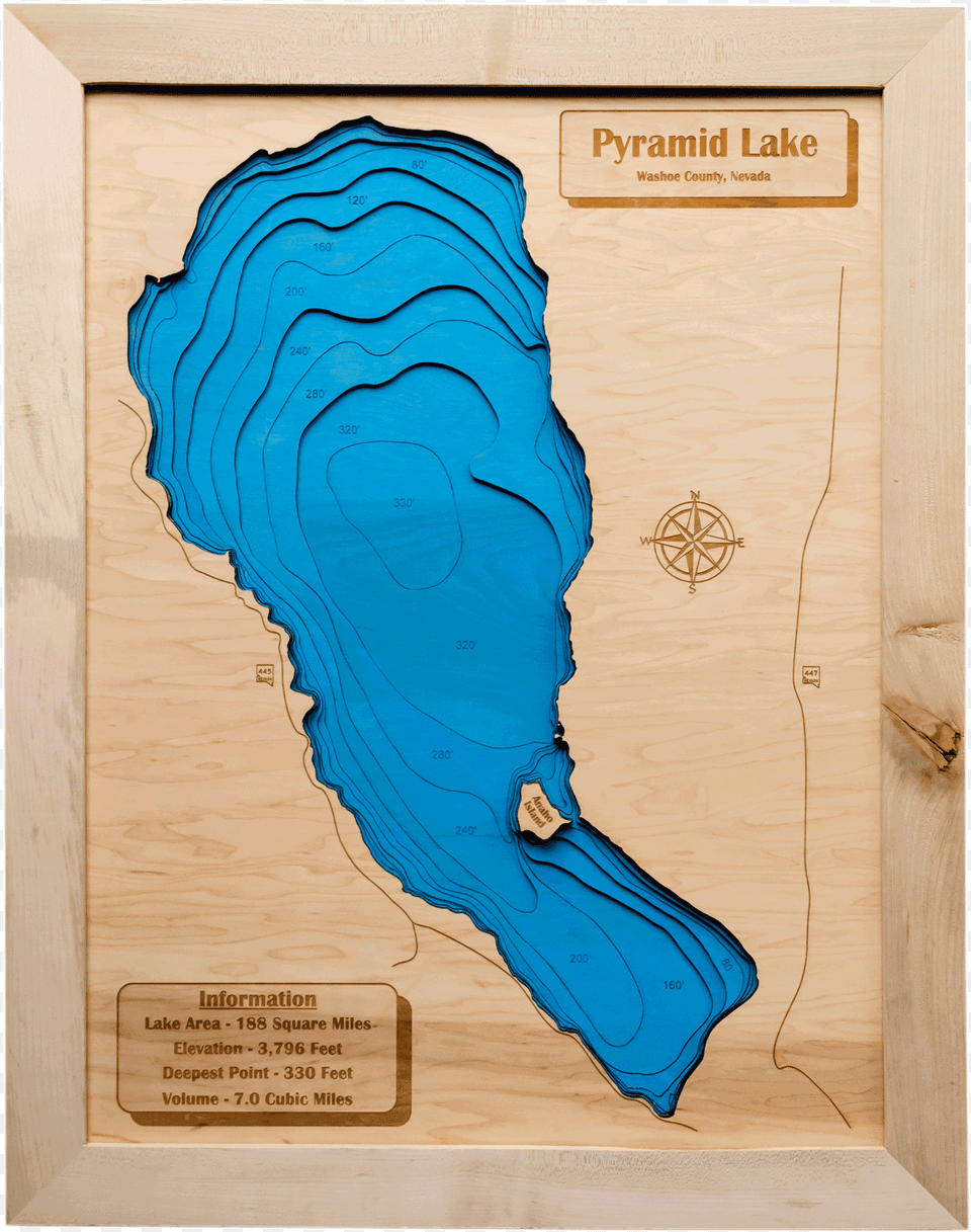 Pyramid Lake 3d Map Pyramid Lake Outline, Wood, Plywood, Person, Outdoors Free Transparent Png