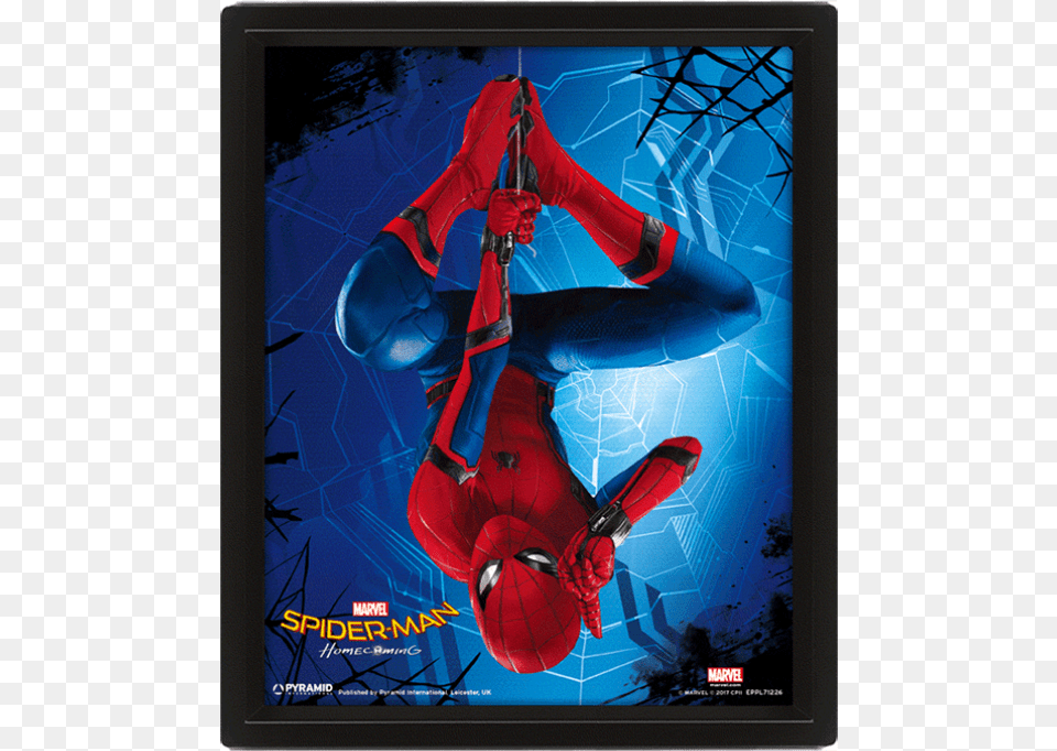 Pyramid Marvel Spider Man Homecoming 3d Lenticular Spider Man, Adult, Male, Person, Electronics Free Png