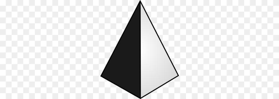 Pyramid Three Dimensional Space Shape Triangle Free Png Download