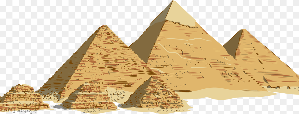 Pyramid Vector Landmark Egypt Ancient Egypt Pyramid Clipart, Triangle, Architecture, Building Png