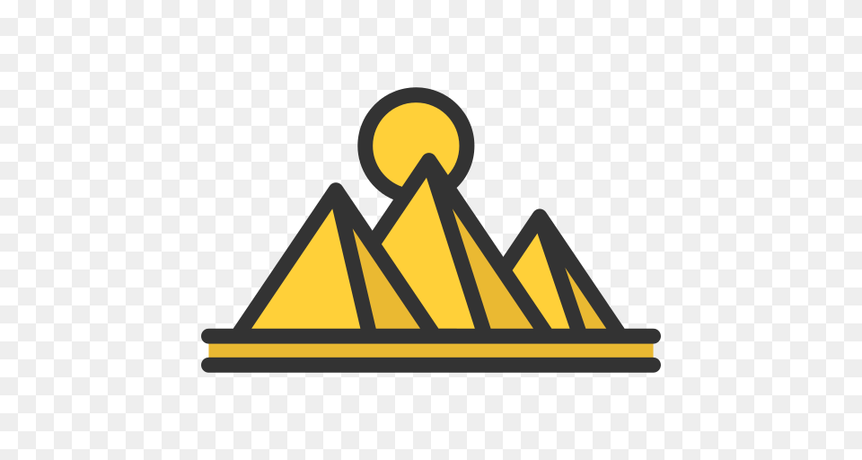 Pyramids Icon, Triangle, Lighting Free Png