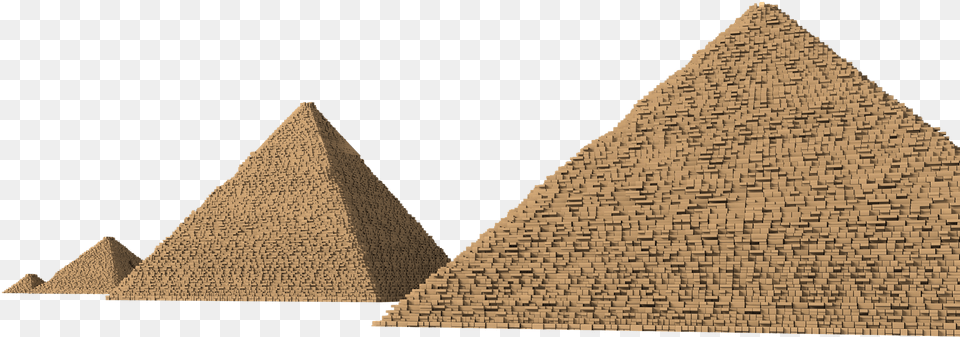 Pyramids Transparent Egypt, Triangle, Architecture, Building, Pyramid Png Image