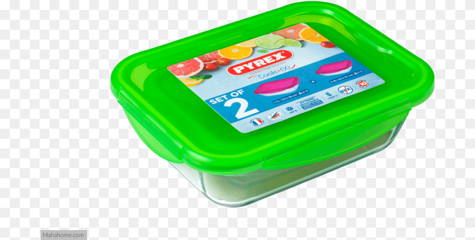 Pyrex Cook And Go 2 Piece Rectangular Set Green Pyrex Cookampgo 2pce Set Rectangular Roasters Neon, Food, Lunch, Meal, Cabinet Free Transparent Png