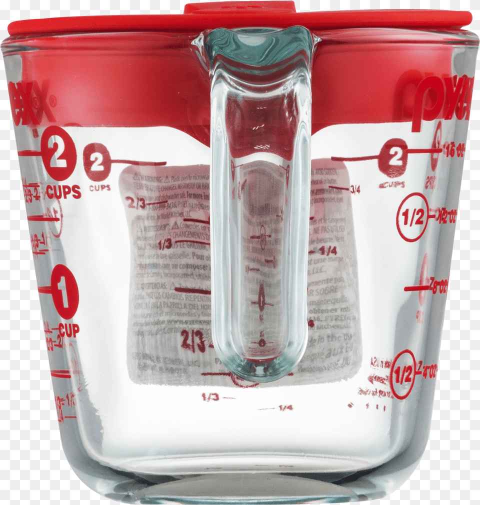 Pyrex Prepware 2 Cup Measuring Cup With Red Plastic Coca Cola, Measuring Cup, Can, Tin Png