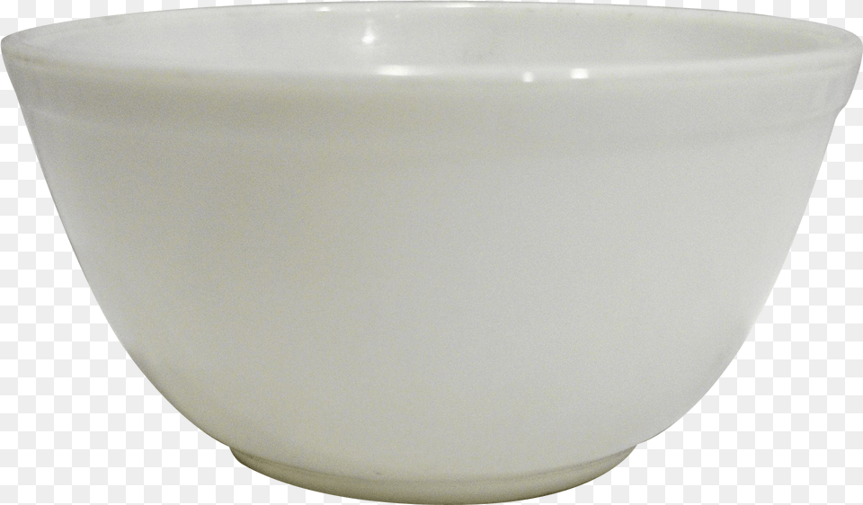 Pyrex White Opal Milk Glass 402 Mixing Bowl Bowl, Mixing Bowl, Soup Bowl, Art, Porcelain Free Transparent Png