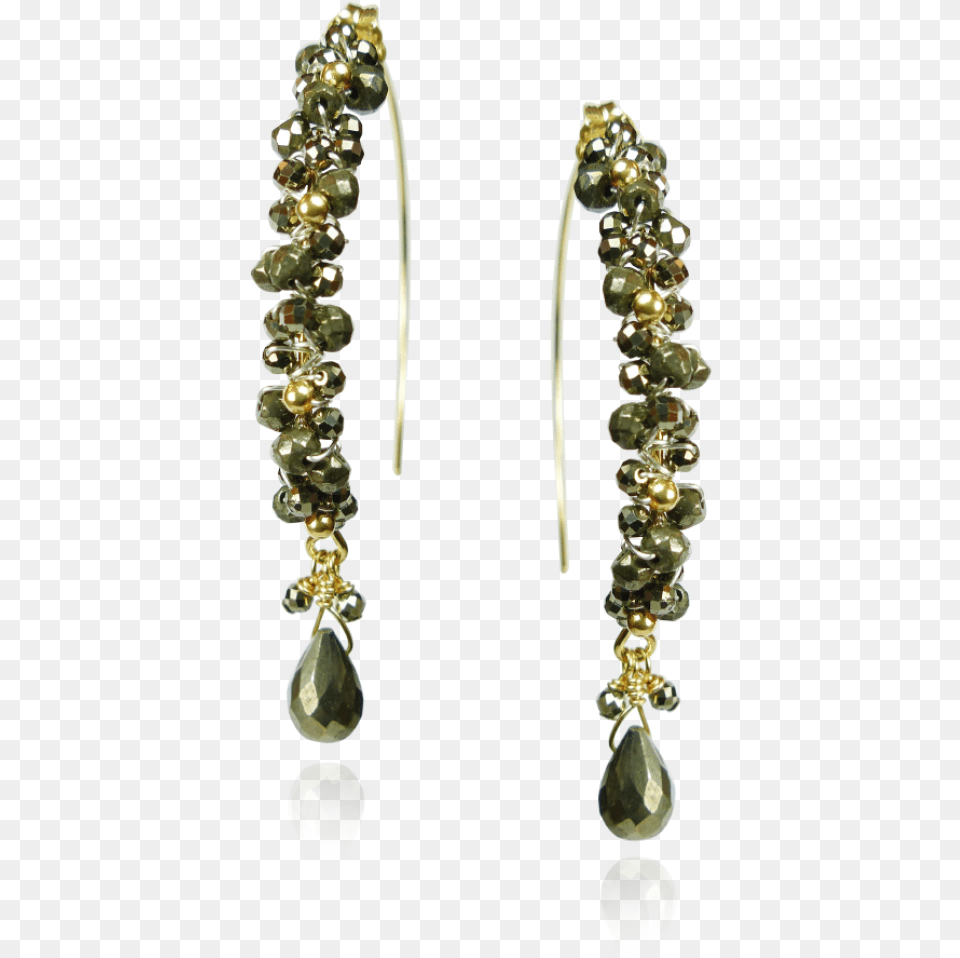 Pyrite Hoop Earrings Earrings, Accessories, Earring, Jewelry, Necklace Png Image