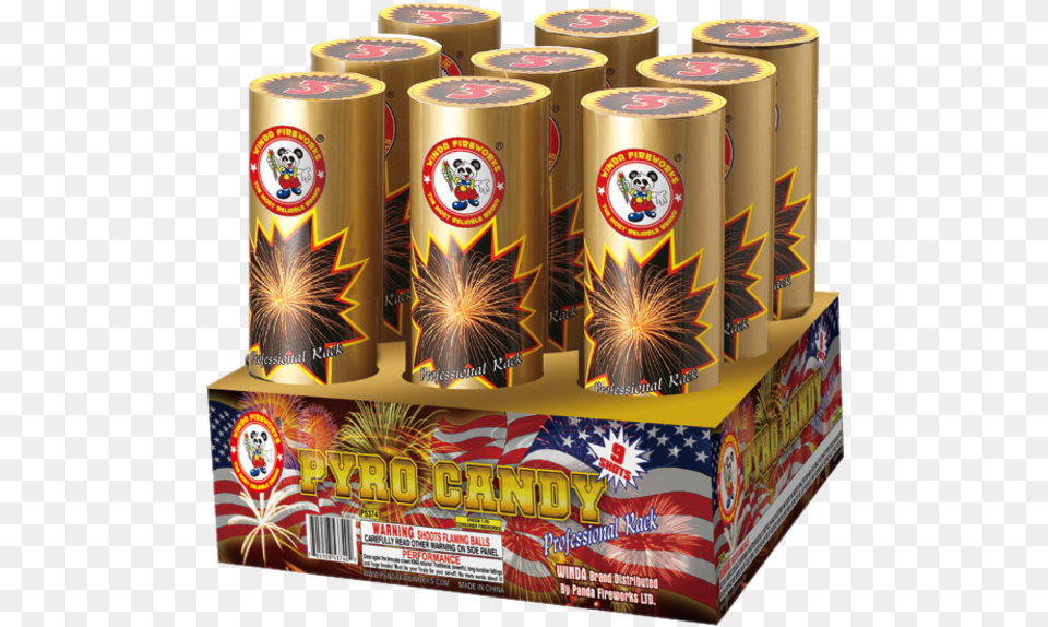 Pyro Candy Fireworks, Tape, Can, Tin Free Png Download