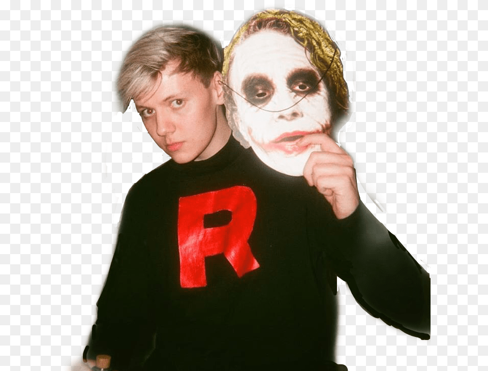 Pyrocynical Sticker By Kiana Lozano Crew Neck, Head, Clothing, T-shirt, Face Png Image