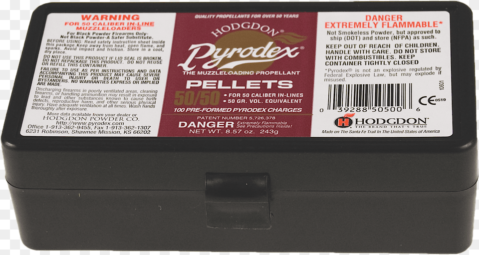 Pyrodex 50 Cal 30 Grain Pellets, Adapter, Electronics, Box Free Png