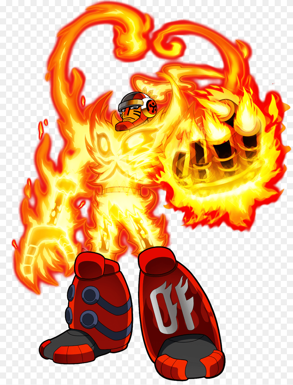 Pyrogen Mighty No Wiki Fandom Powered, Fire, Flame, Food, Ketchup Png Image