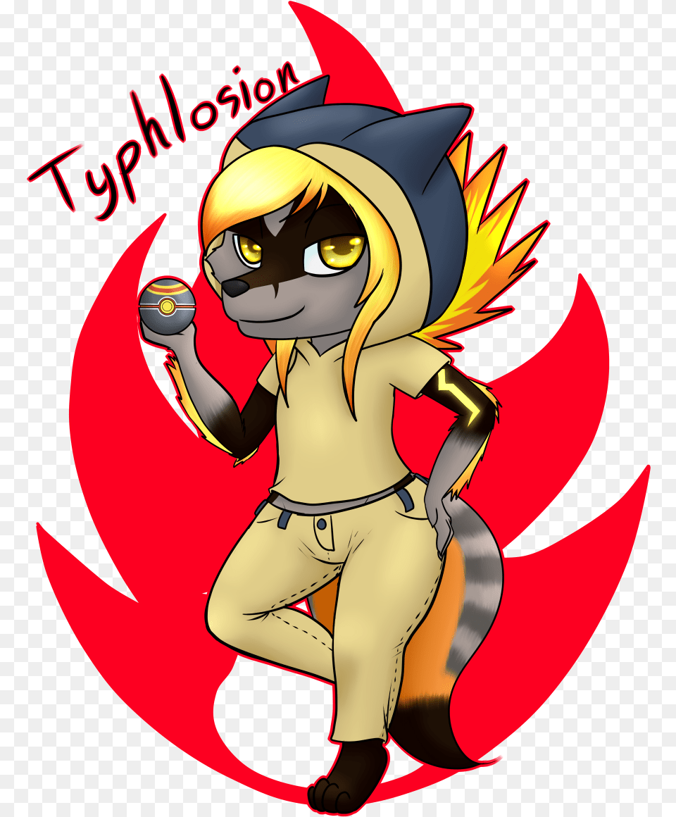 Pyrolefox Typhlosion Cartoon, Book, Comics, Publication, Adult Free Transparent Png