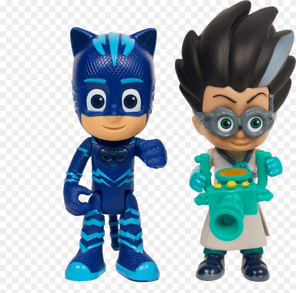 Pysjheltene Lysende Figur Pakke Catboy Large Pj Masks Light Up Catboy And Romeo Png