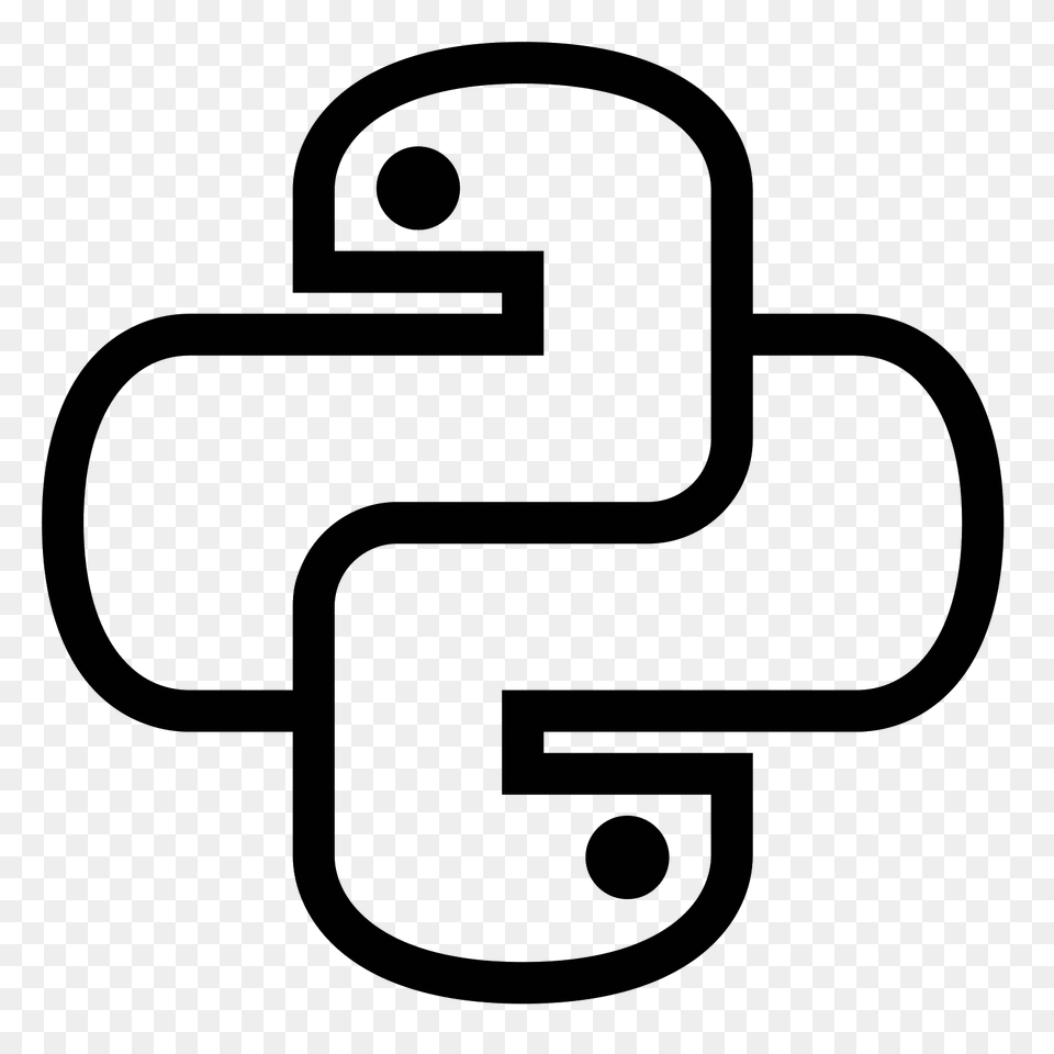 Python Icon, Gray Free Png