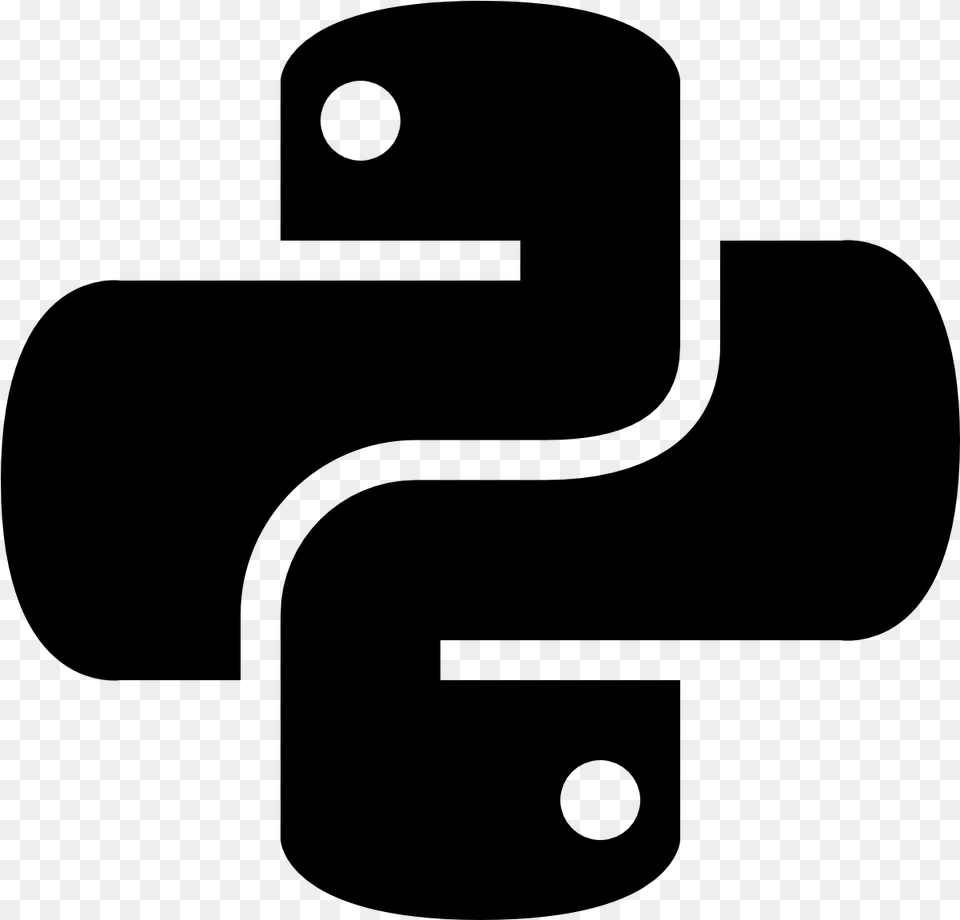 Python Logo Sticker Ar Marker, Gray Png Image