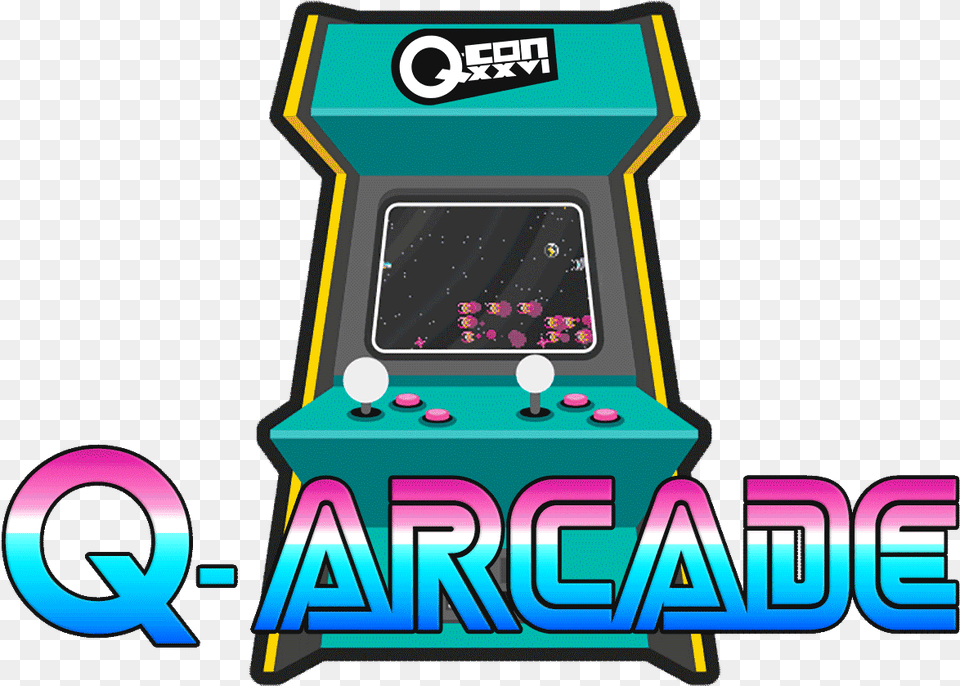 Q Arcade Logo Video Game Arcade Cabinet, Arcade Game Machine Png Image