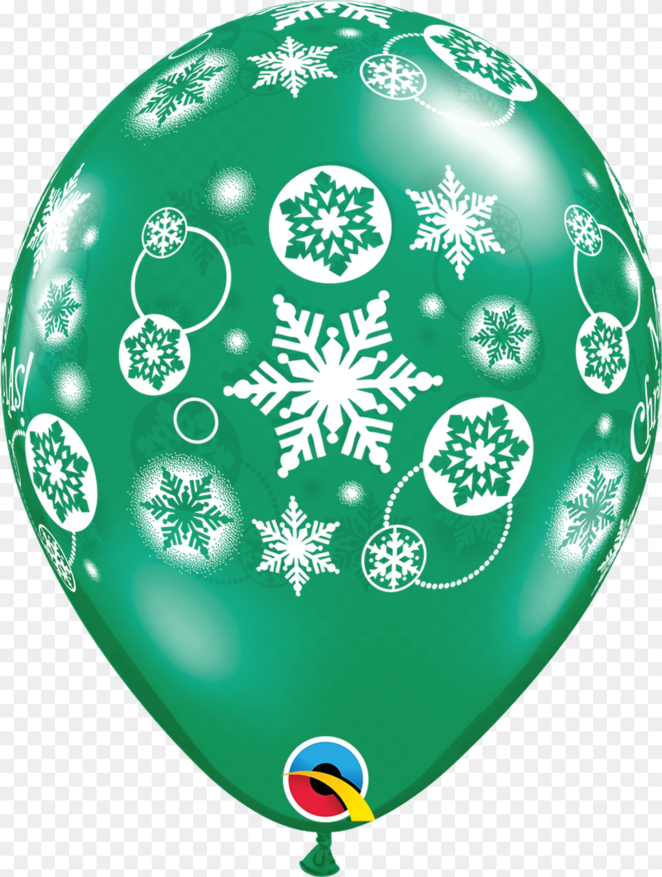 Q Assorted Christmas Snowflakes Balloons, Balloon Free Png Download