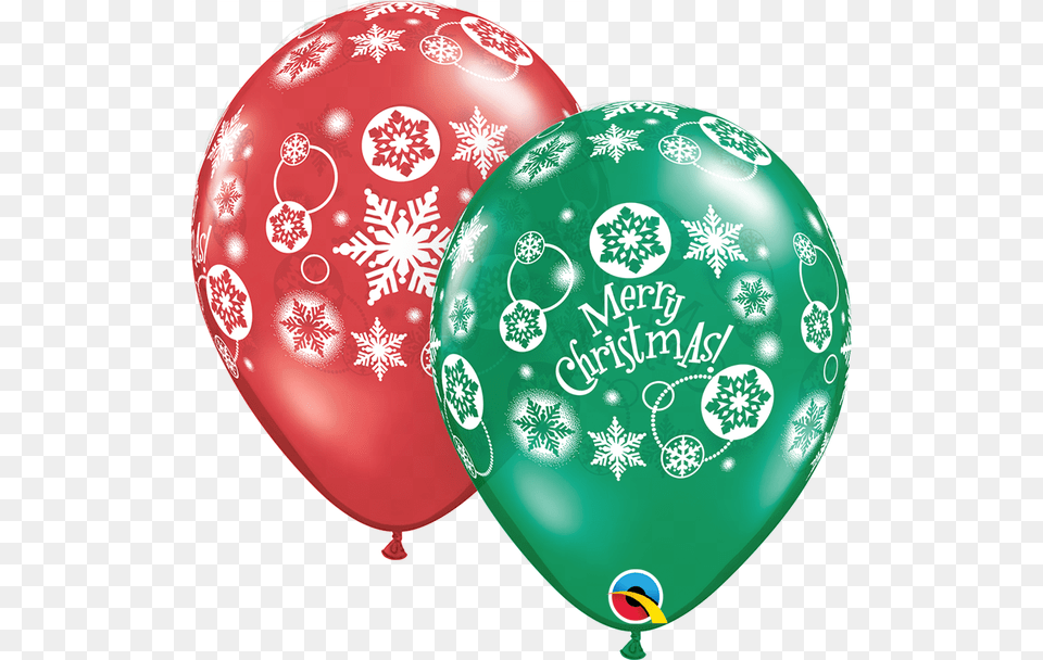Q Assorted Christmas Snowflakes Latex Valentines Day Balloon Free Png