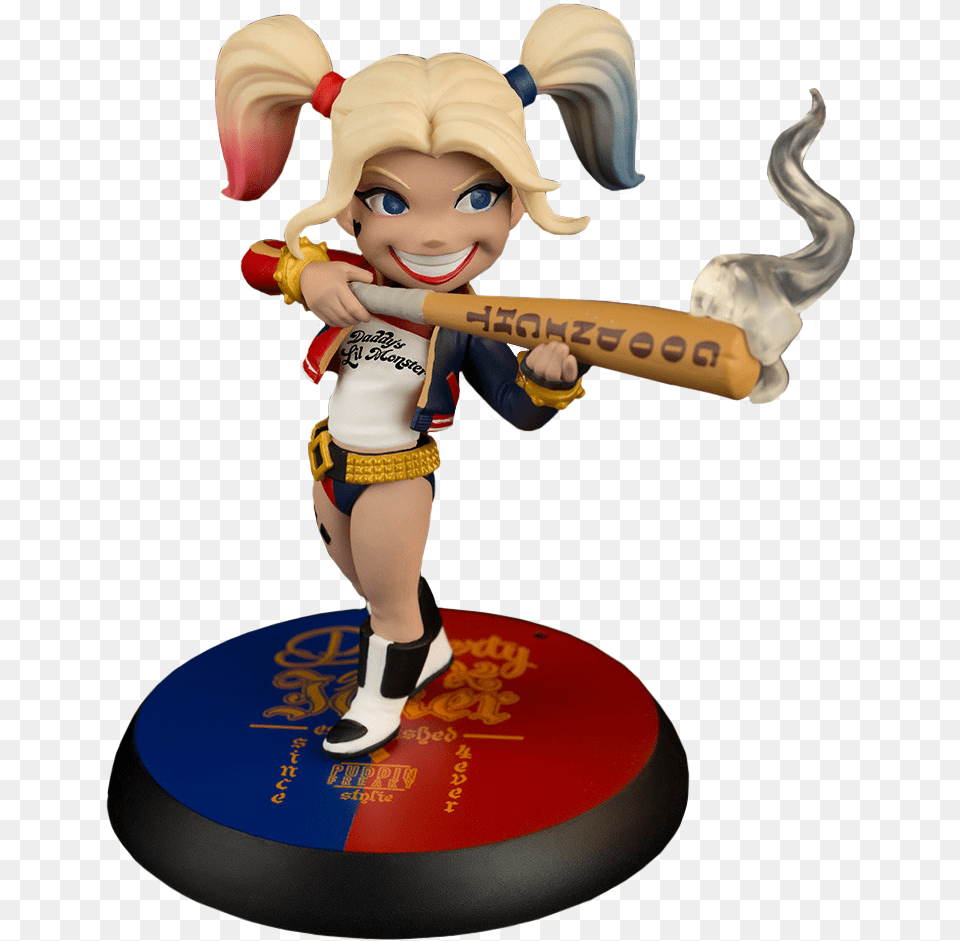 Q Fig Harley Quinn, Figurine, Baby, Person, Face Free Transparent Png