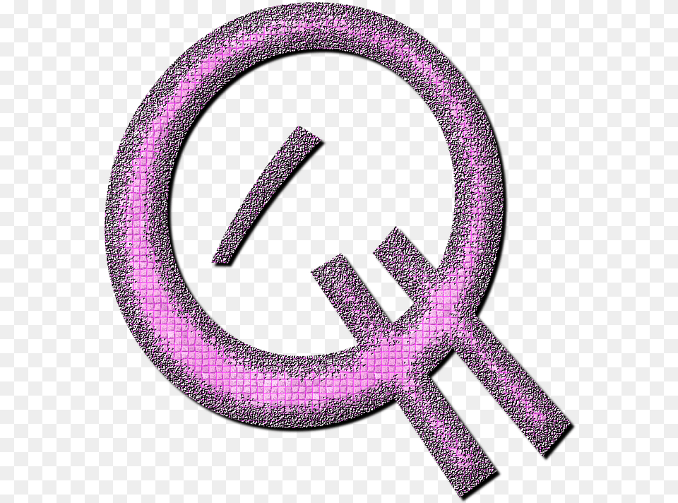 Q Letter Image Hd Circle, Purple, Animal, Reptile, Snake Png