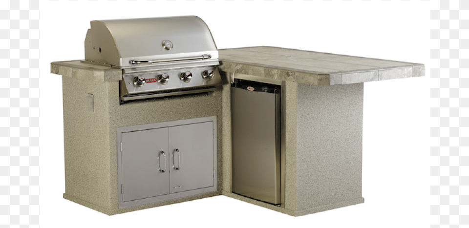 Q Outdoor Barbecue Kitchen Island Bull Outdoor Products Little Q Island In Stucco, Mailbox, Appliance, Burner, Device Free Transparent Png