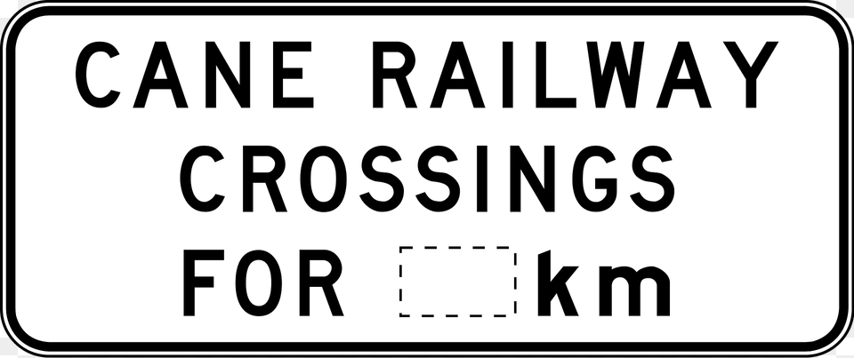 Q01 Start Of Cane Railway Crossings Used In Queensland Clipart, Text, Symbol, Sign Free Transparent Png