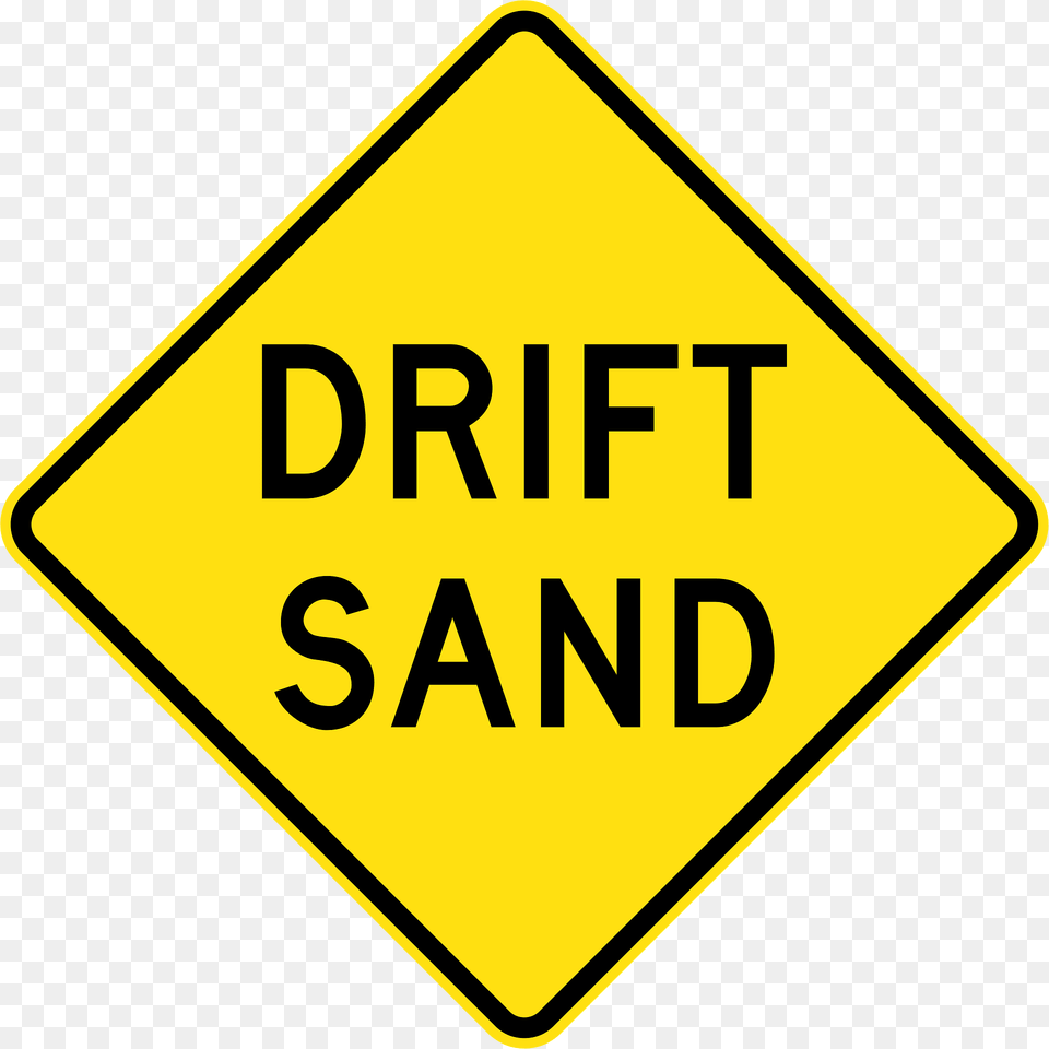 Q04 Drift Sand Used In Queensland Clipart, Road Sign, Sign, Symbol Png Image