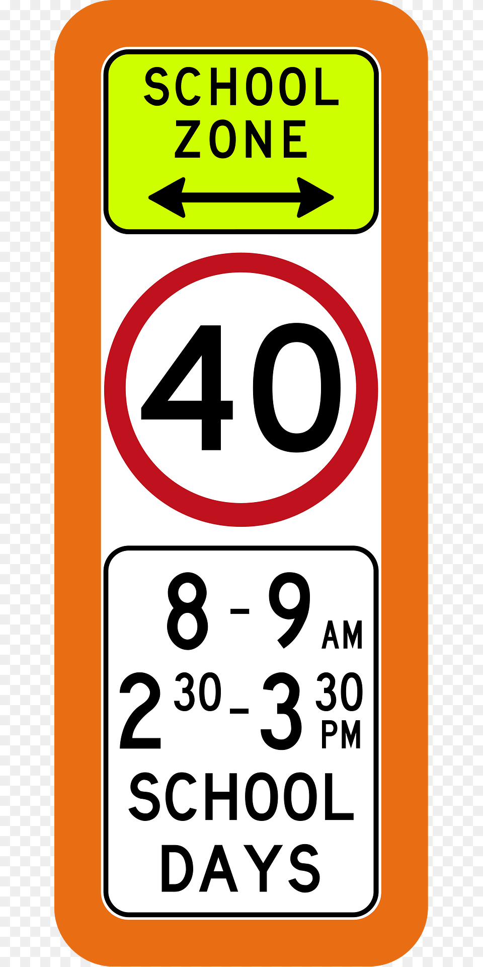Q04 School Zone Used, Symbol, Text, Number Free Png Download