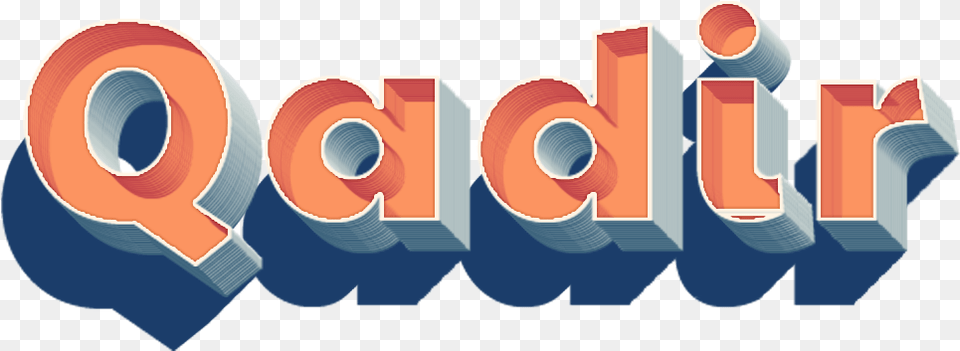 Qadir 3d Letter Name Graphic Design, Logo, Dynamite, Weapon, Text Free Transparent Png