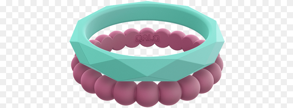 Qalo Women S Stackable Collection E Silicone Rings Ring, Accessories, Bracelet, Jewelry, Ornament Png Image
