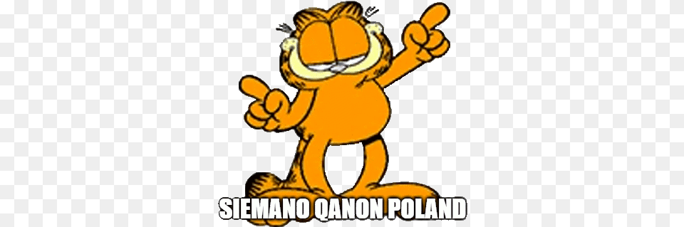 Qanon Poland Gif Qanon Anon Poland Discover U0026 Share Gifs Garfield Dancing, Mascot, Baby, Person Png