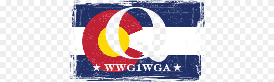 Qanon Wwg1wga Q Anon Great Awakening Colorado Flag Greeting Card Schubas, Art, Logo, Modern Art Png Image